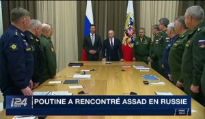 Poutine a rencontré Assad en Russie