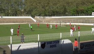 Le but du FC Martigues à Béziers