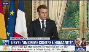 Emmanuel Macron qualifie de "crime contre l'Humanité" les faits d'esclavage en Libye