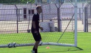 Le nouveau gardien du FC Martigues Franck l'Hostis à Turcan ce matin (Vidéo)