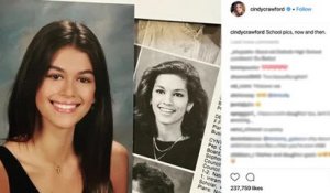 Cindy Crawford Posts School Pic Comparison With Daughter Kaia Gerber