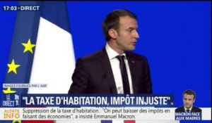 Macron annonce aux maires une "refonte en profondeur de la fiscalité locale"