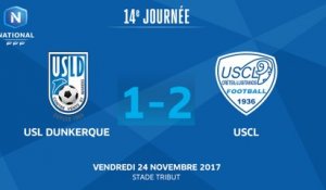J14- USL Dunkerque - USCL (1-2), le résumé