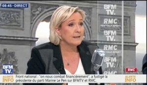 Marine Le Pen pointe du doigt "l'insincérité de la droite française"