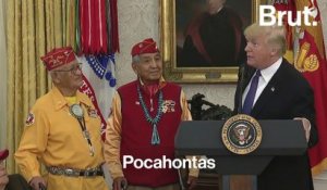 Donald Trump parle de Pocahontas devant des vétérans amérindiens