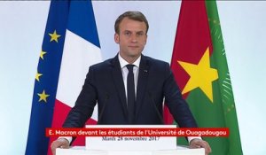 "Je souhaite que tous ceux qui sont diplômés en France puissent y revenir aussi souvent qu'ils le souhaitent grâce à des visas de circulation de + longue durée" mais "la France dans la durée ne peut pas les accueillir", Emmanuel Macron