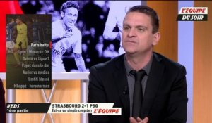 Foot - L1 - EDE : G. Schneider sur le but du PSG face à Strasbourg