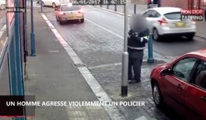 Un homme agresse violemment un policier à cause d’une contravention (Vidéo)