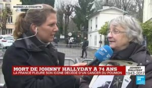 Mort de Johnny Hallyday : une journée d''hommages spontanés à Marnes-la-Coquette