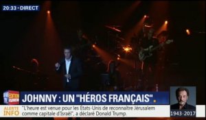 Julien Clerc chante "Quelque chose de Tennessee" en concert pour rendre hommage à Johnny