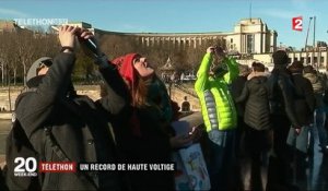 Téléthon : un record de haute voltige