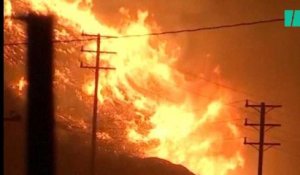 Les incendies en Californie désormais attisés par des vents de la force d'un ouragan