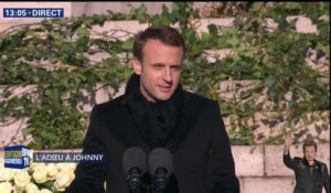 Emmanuel Macron: "Johnny Hallyday était une part de la France"