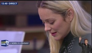 Marion Cotillard lit un texte biblique durant la cérémonie religieuse pour Johnny Hallyday