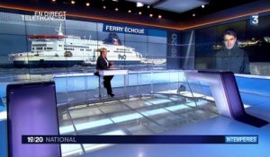 Calais : déséchouage d'un ferry dans le port