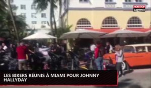 Hommage à Johnny Hallyday : Les bikers réunis à Miami pour le chanteur (vidéo)