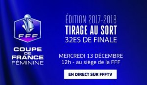 Coupe de France Féminine : Tirage des 32es de finale, mercredi 13 décembre à 12h00 !