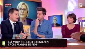 C à Vous : Gérald Darmanin se moque du "train fantôme" Marine Le Pen (Vidéo)