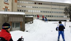 Ski de fond au lycée d'altitude de Briançon