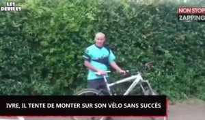 Russie : Complètement ivre, il tente de monter sur son vélo sans succès (Vidéo)