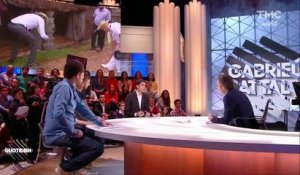 Quotidien : Gabriel Attal explique pourquoi Edouard Philippe a pris un vol Tokyo-Paris à 350 000 euros