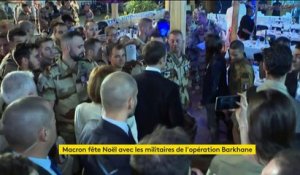 Emmanuel Macron réveillonne avec les troupes françaises engagées au Sahel