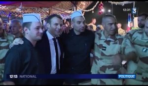 Au Niger, Emmanuel Macron fête Noël avec les troupes françaises