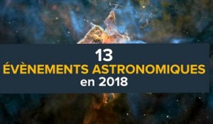 13 évènements astronomiques en 2018