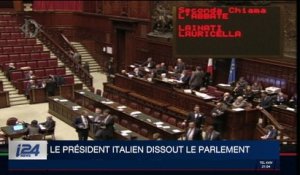 Italie: le président Sergio Mattarella dissout le Parlement