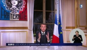 Premiers vœux de président pour Emmanuel Macron