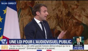Voeux à la presse : Macron veut "une saine distance" entre le pouvoir et les journalistes