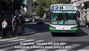 Argentine: hausse des prix des transports jusqu'à 60%