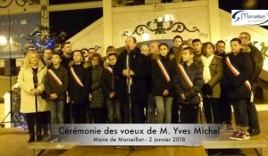 Cérémonie des voeux de M. Yves Michel, Maire de Marseillan du 2 janvier 2018