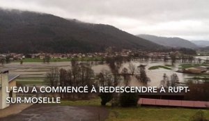 Le niveau de la Moselle redescend à Rupt-sur-Moselle