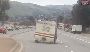 Californie : Un camping-car ravagé continue de rouler ! (vidéo)