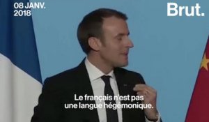 Emmanuel Macron défend la francophonie en Chine