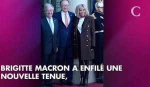 Brigitte Macron en Chine : élégante dans une (inhabituelle) longue robe rouge