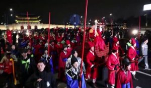 JO-2018: la flamme olympique arrive à Séoul