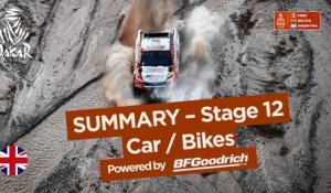 Summary - Car/Bike - Stage 12 (Fiambalá / Chilecito / San Juan) - Dakar 2018
