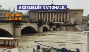 Paris avant et pendant la crue de la Seine
