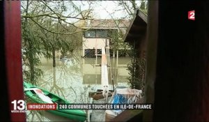 Quais recouverts, jardins engloutis... Les inondations en Ile-de-France vues du ciel