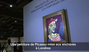Enchères: un Picasso dévoilé à Hong Kong