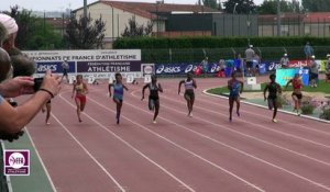 Albi 2017 : Finale 100 m Espoirs F (Cynthia Leduc en 11''60)