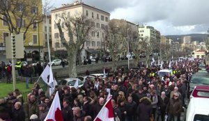 Corse: manifestation des nationalistes avant la venue de Macron