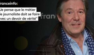 Jérôme Garcin :" Je pense que le métier de journaliste doit se faire avec un devoir de vérité"