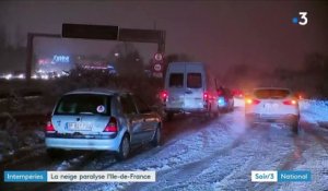 La neige sème la pagaille en Ile-de-France