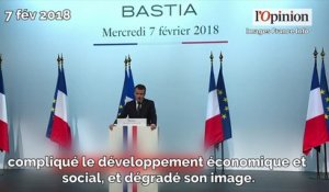 Corse: ce qu’il faut retenir du discours d’Emmanuel Macron