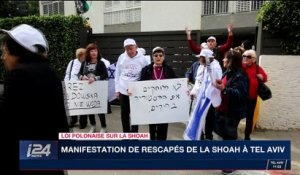 Loi polonaise sur la Shoah : manifestation des rescapés de l'Holocauste à Tel Aviv
