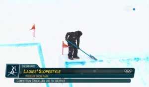 JO 2018 - Le slopestyle femmes également reporté