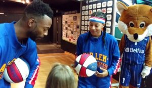 Les Harlem Globetrotters en promotion de leur spectacle à mons-hainaut 1